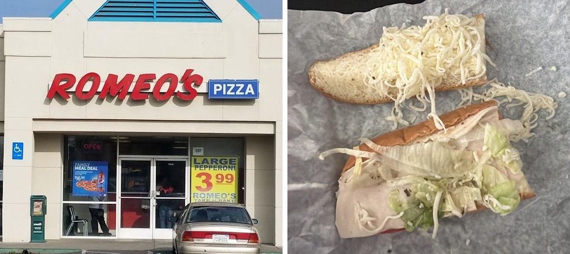 Romeo's Pizza Menu